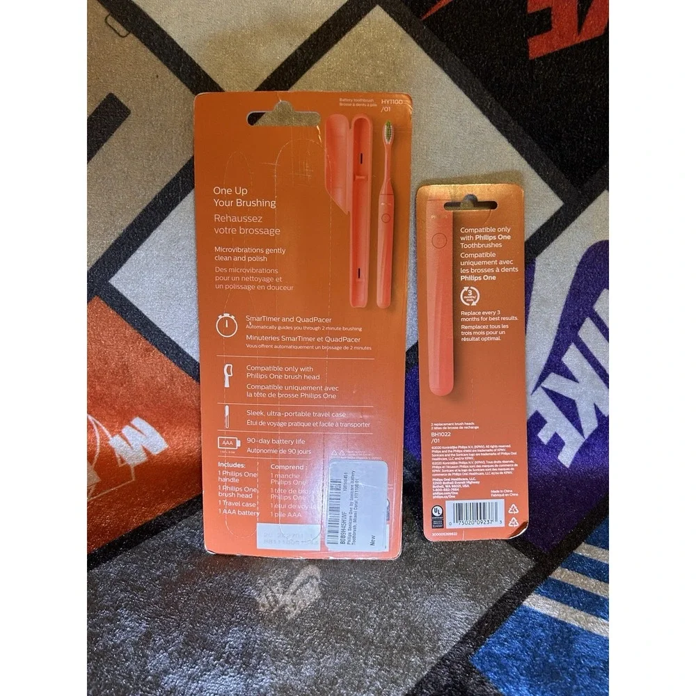Philips Sonicare Battery Toothbrush, Miami Coral, and Extra Replacement Heads